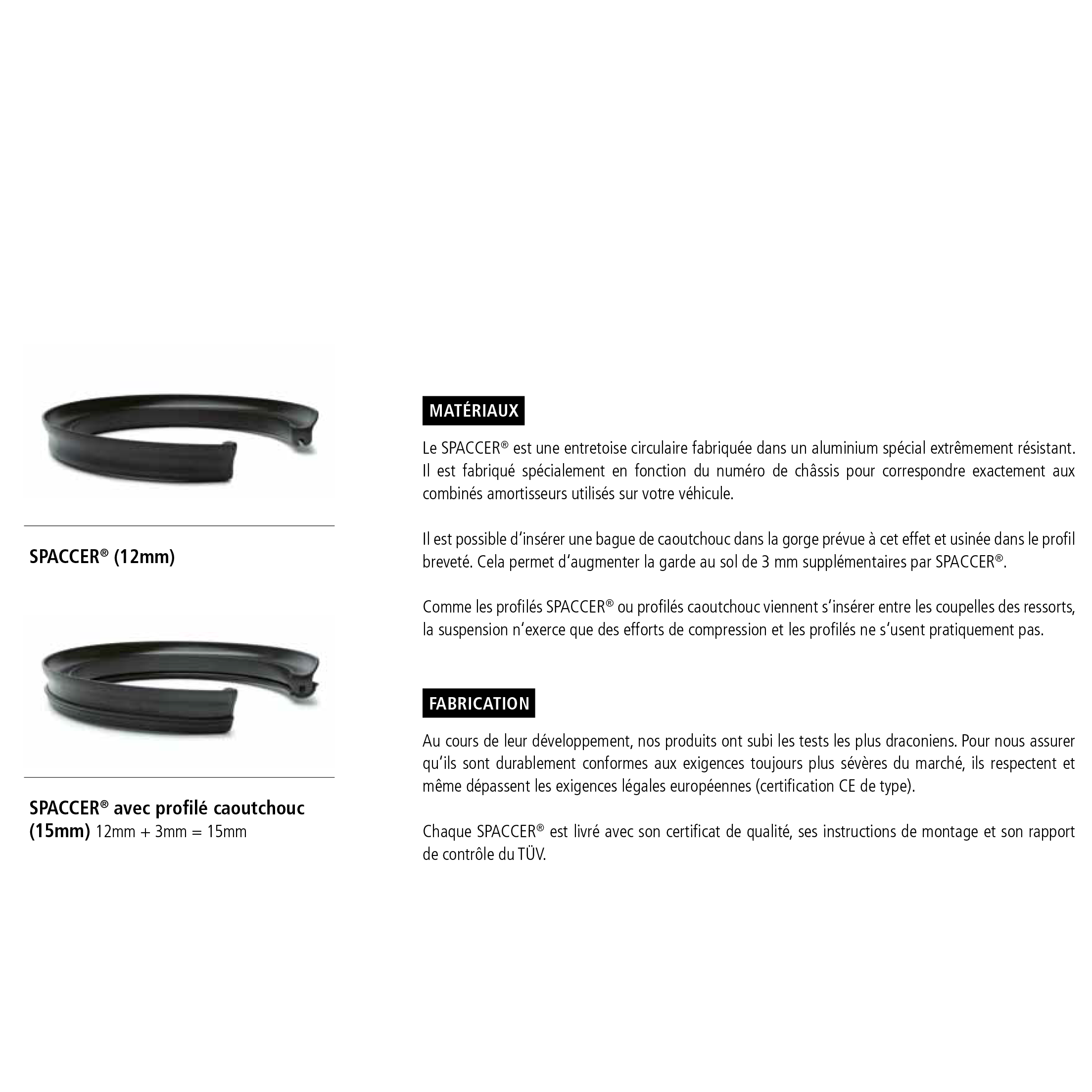 Rehaussement avec des ressorts Thunder Heart Performance et SPACCER, ressorts - Produktbild 3